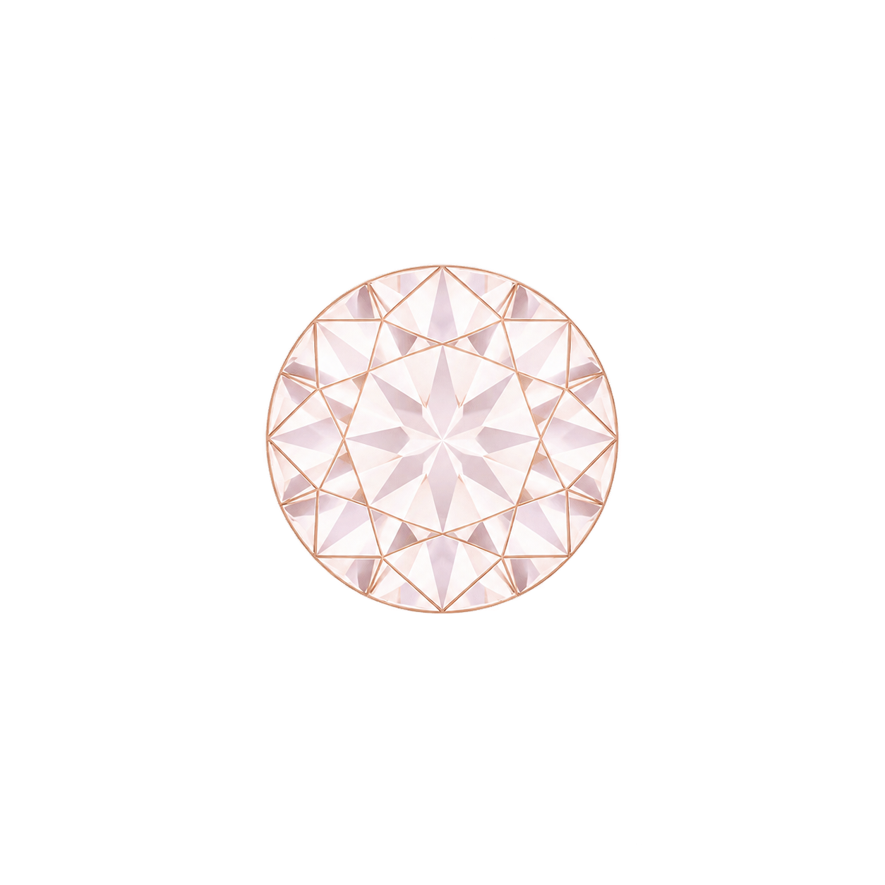 Round Cut gemstone silhouette
